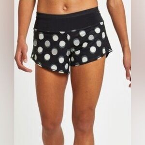 Oiselle Womens 14 Darling Dots Roga Run Shorts NEW